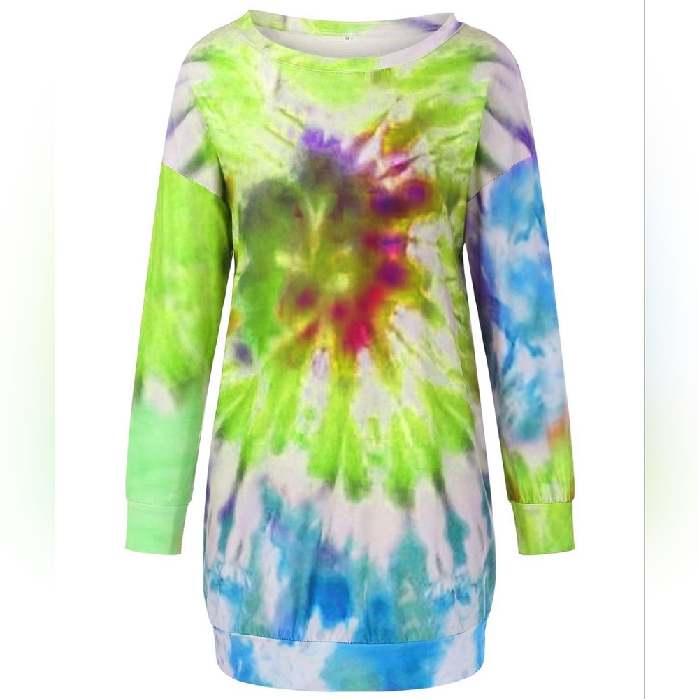 Calm Chaos Dress - Lime - Picture 4 of 6